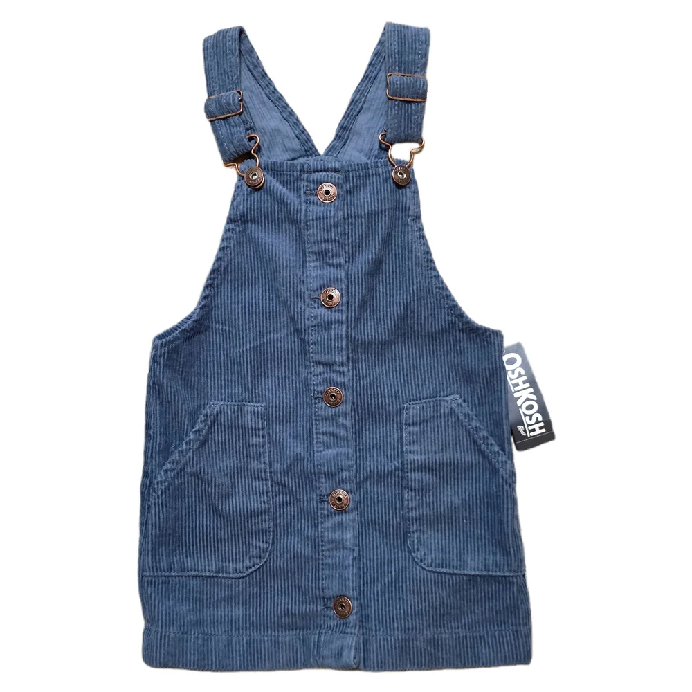 OshKosh B'gosh - Toddler Girls' Blue Corduroy Button-Front Skirtall